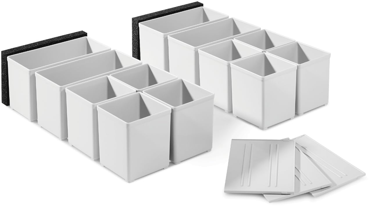 Festool Plastic Container Set 60 x 60 120 x 71 3 x FT 201124