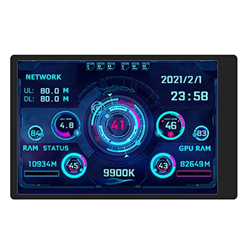 Image of Walfront Mini Monitor Display 320x480 Portable Smart Monitor for Computer Various Modes USB Mini Secondary Screen
