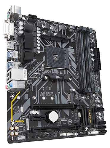 Image of GIGABYTE B450M DS3H Ultra Durable Motherboard with Realtek GbE LAN with cFosSpeed, PCIe Gen3 x4 M.2, 7-Colors RGB LED Strips Support