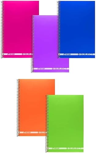 Miniatura 3 de Top Flight Boss Poly Cover - Cuaderno de 3 materias, 108 hojas, regla universitaria, 9.5 x 6 pulgadas, 1 cuaderno, el color de la cubierta puede