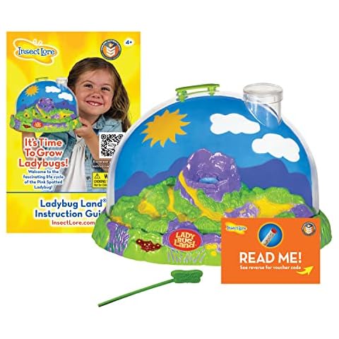 Insect Lore Ladybug Land | Ladybug Growing Kit Habitat | Redeem Voucher For Live Ladybug Larvae Cover