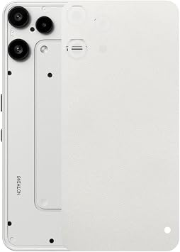 Nothing Phone 3A Lite ile Uyumlu Bumper Serisi Premium Arka Kapak KaplamaKenarlar Yoktur! Beyaz