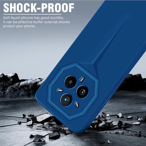 Image of WOW IMAGINE Slim Back Cover for Realme 14 Pro Plus 5G | Blade Series Ultra Thin Case with Lightweight Design | Camera Protection | Soft Matte Silicone Flexible Mobile Case - Blue