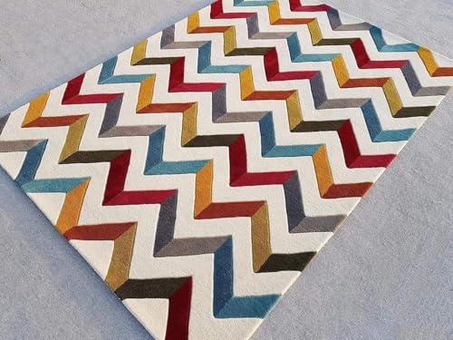 Image of Carpets and Rugs Woolen Thick Floral and Contemporary Designs for Area Rugs Carpets for Living Room, Bedroom, Hall, Bedside Runner Size 2x6 feet