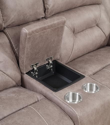 Sofá Loveseat Plegable Tela Sand miniatura 5