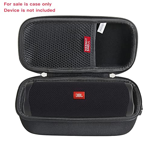 Hermitshell Hard Travel Case for JBL Flip 5/6/7 Portable Bluetooth Speaker - Waterproof, Black