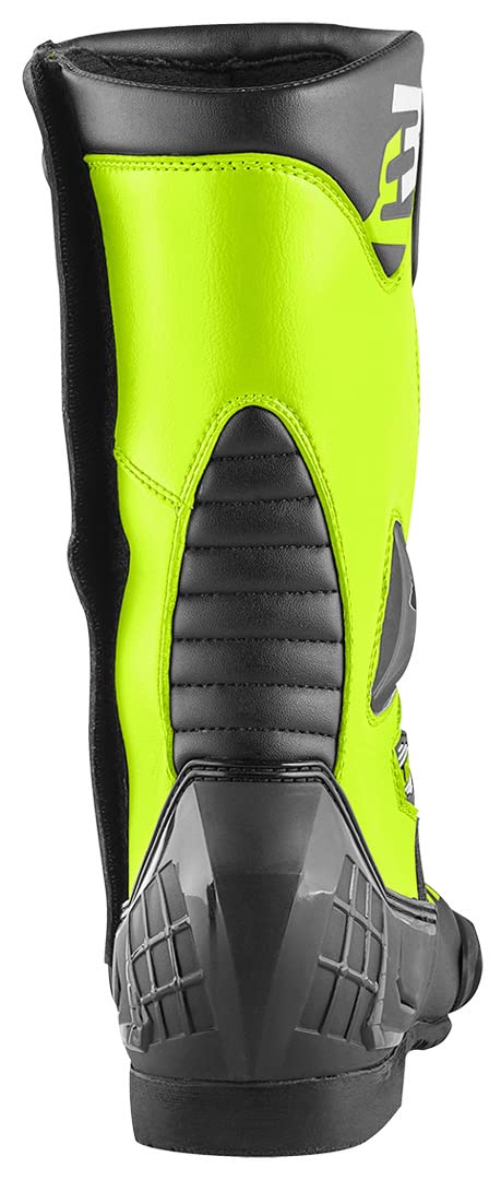 Bogotto Losail Stivali Moto, nero/giallo fluo, 42