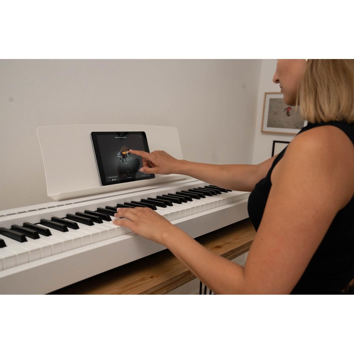 Kawai ES120 - Pianoforte digitale da 88 tasti con altoparlanti, colore bianco