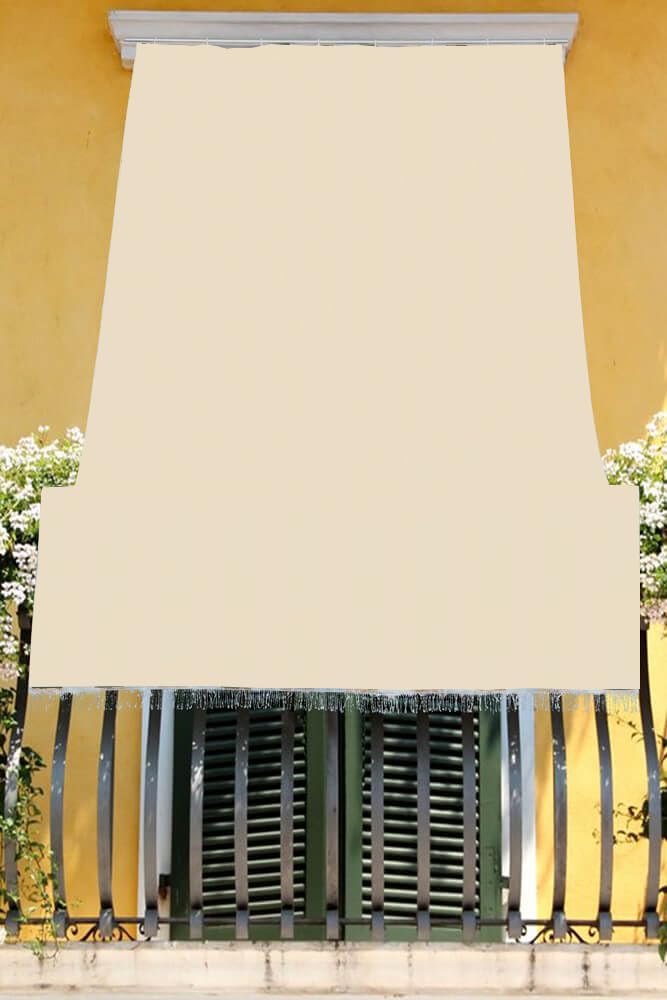 Tata Home Tenda da Sole con Anelli per Esterno 140x250 cm Beige