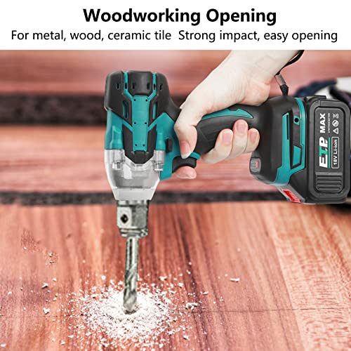 Nlager 1 Set Brushless Impact Wrench, 1/2 Inch Square Drive 18V Electric Impact Wrench Cordless Adjustable Speed Impact Wrench 80Cc Brushless Motor Electric Wrench With Max Torque(With 6 Socket) #TOP2