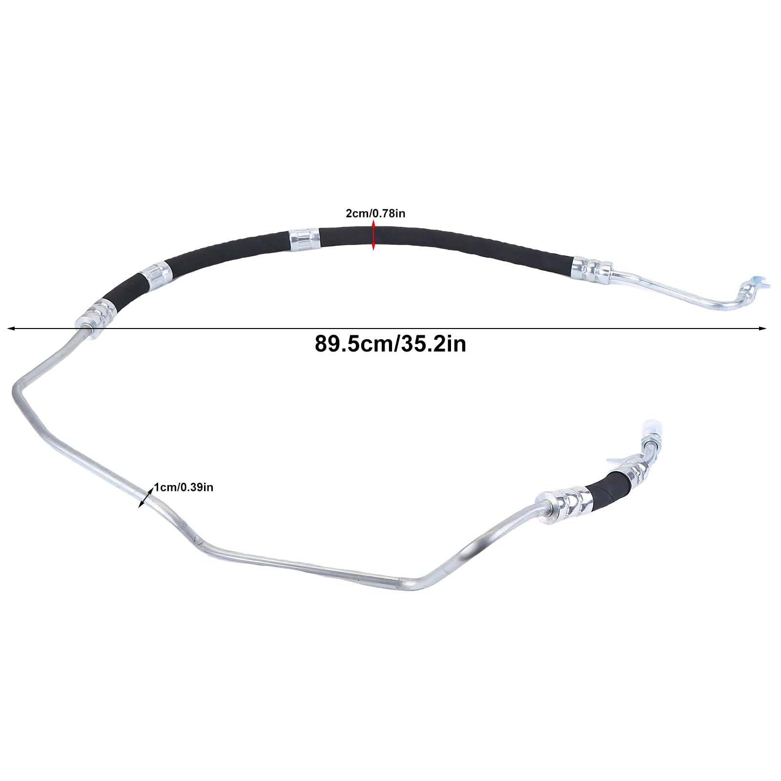 Tubo di ritorno servosterzo LSGGTIM per Alfa Romeo 159 939 1.9 JTDM 8V 2005-2011, tubo flessibile idraulico a pressione, tubo di compensazione, 1 pezzo