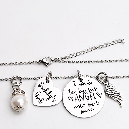 LParkin Sympathy Gifts for Loss of Father Necklaces Dad Memorial Gift for Daughter Stainless Steel Necklace Bereavement Condolence Gifts For Loss Loved One4