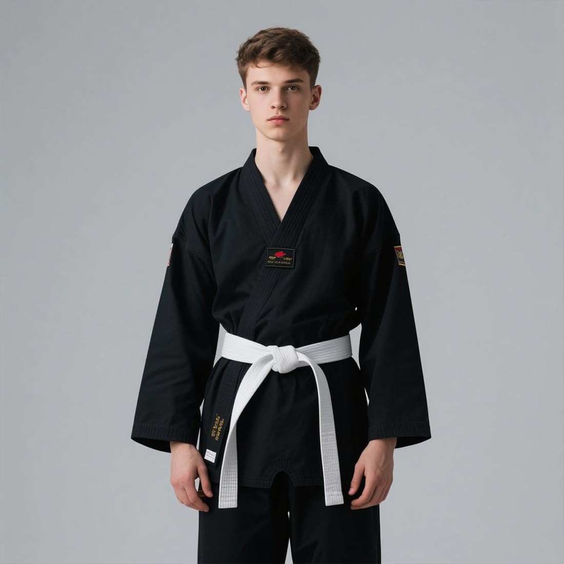 Cinturones de traje de aikido,2 cinturones de Taekwondo de 200 cm para niños y adultos, cinturones profesionales de artes marciales.
