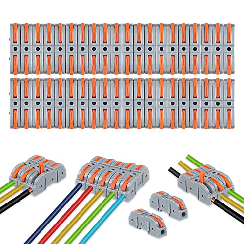 Connettori A Leva 2 Ingressi E 8 Uscite – Morsettiere In Nylon Ignifugo Per Cablaggio Elettrico, Illuminazione E Elettrodomestici (6 Pezzi)