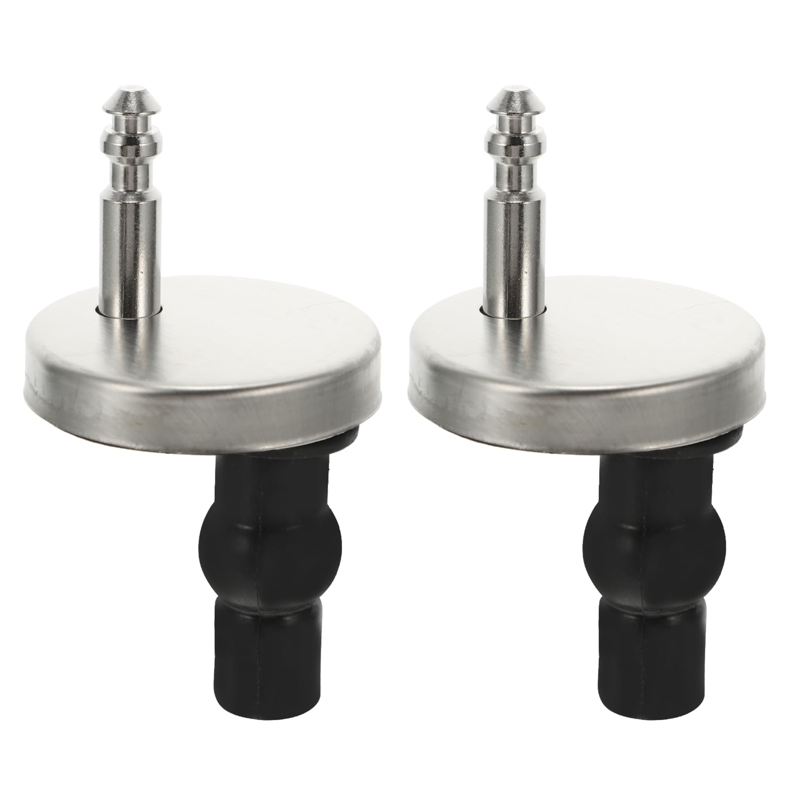 Angoily Silver,Black 2Pcs Toilet Seat Hinge Fixing Kit