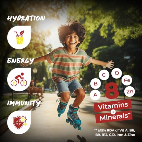 Image of Good Monk Fruit Drink Mix (Natural Mango) - 50% Less Sugar, 8 Vitamins & Minerals for Instant Hydration, Nutrition & Energy | Mango Flavor Juice Powder | Summer Drink for Kids, Men & Women | 10 Serves