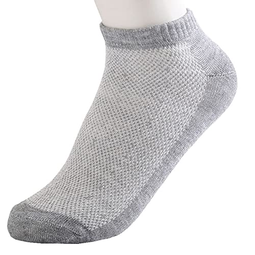 Bluelans Ankle Socks Athletic Socks Running Socks Low Cut Sports Socks for Men and Women Grey2