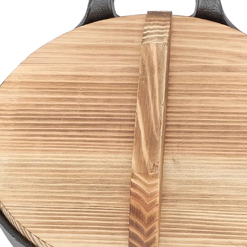 Wok tradicional chino de hierro fundido de 7.9 pulgadas miniatura 7