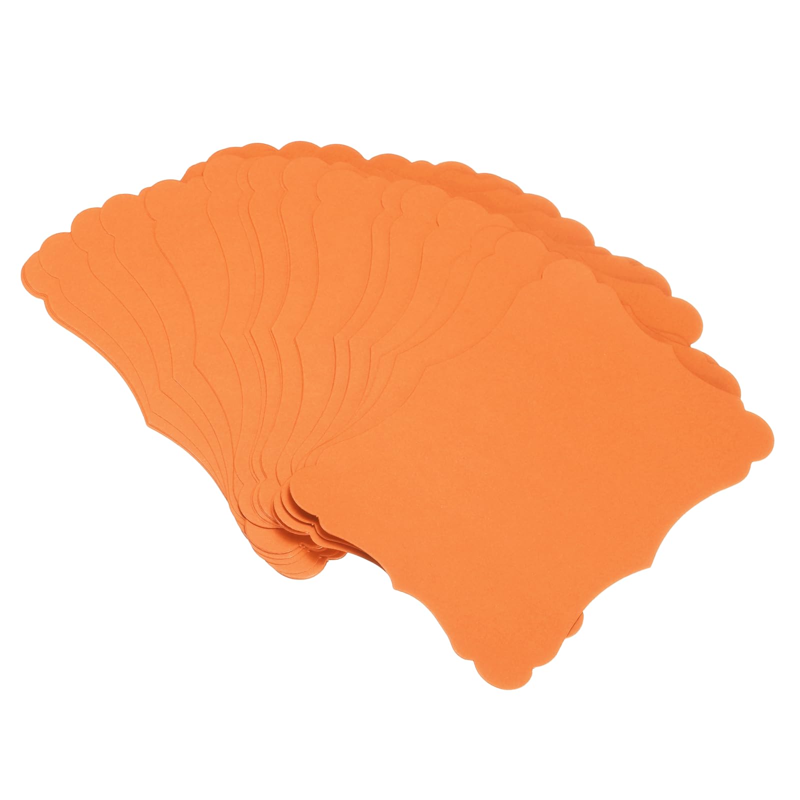 sourcing map 60Pcs Blank Kraft Cards Cardstock, 17.5 x 12.5cm Thick Orange โ image 1