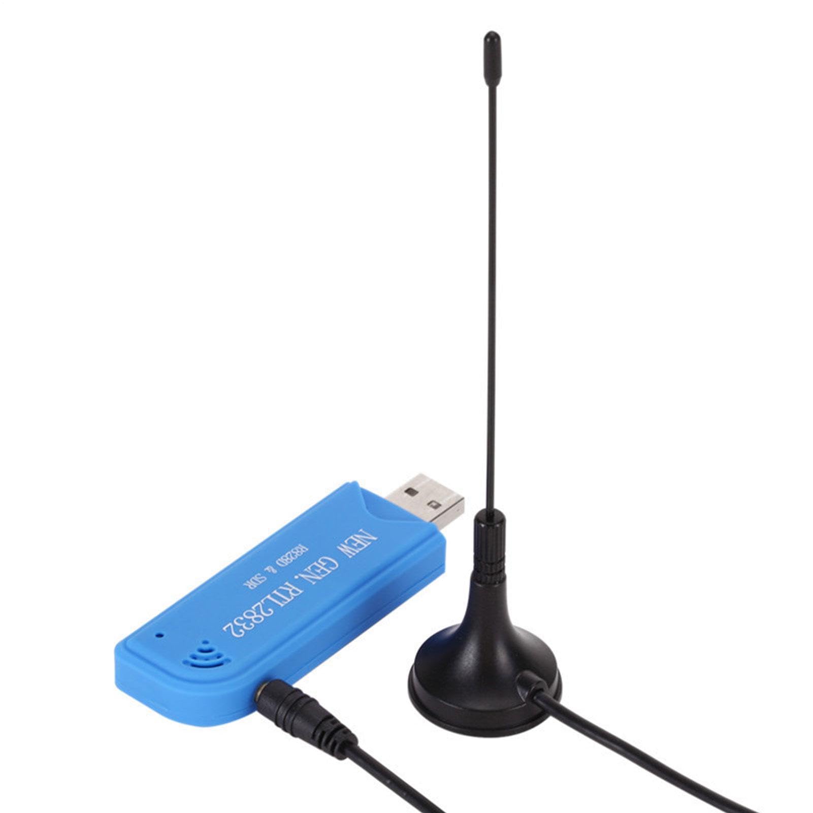 Récepteur TV USB - 25 MHz-1 760 MHz (RTL2832U R828D) SDR portable | Dongle RTL-SDR A300U, Scanner Radio FM, Tuner de Signal sans fil haute fréquence pour ordinateur et ordinateur portable