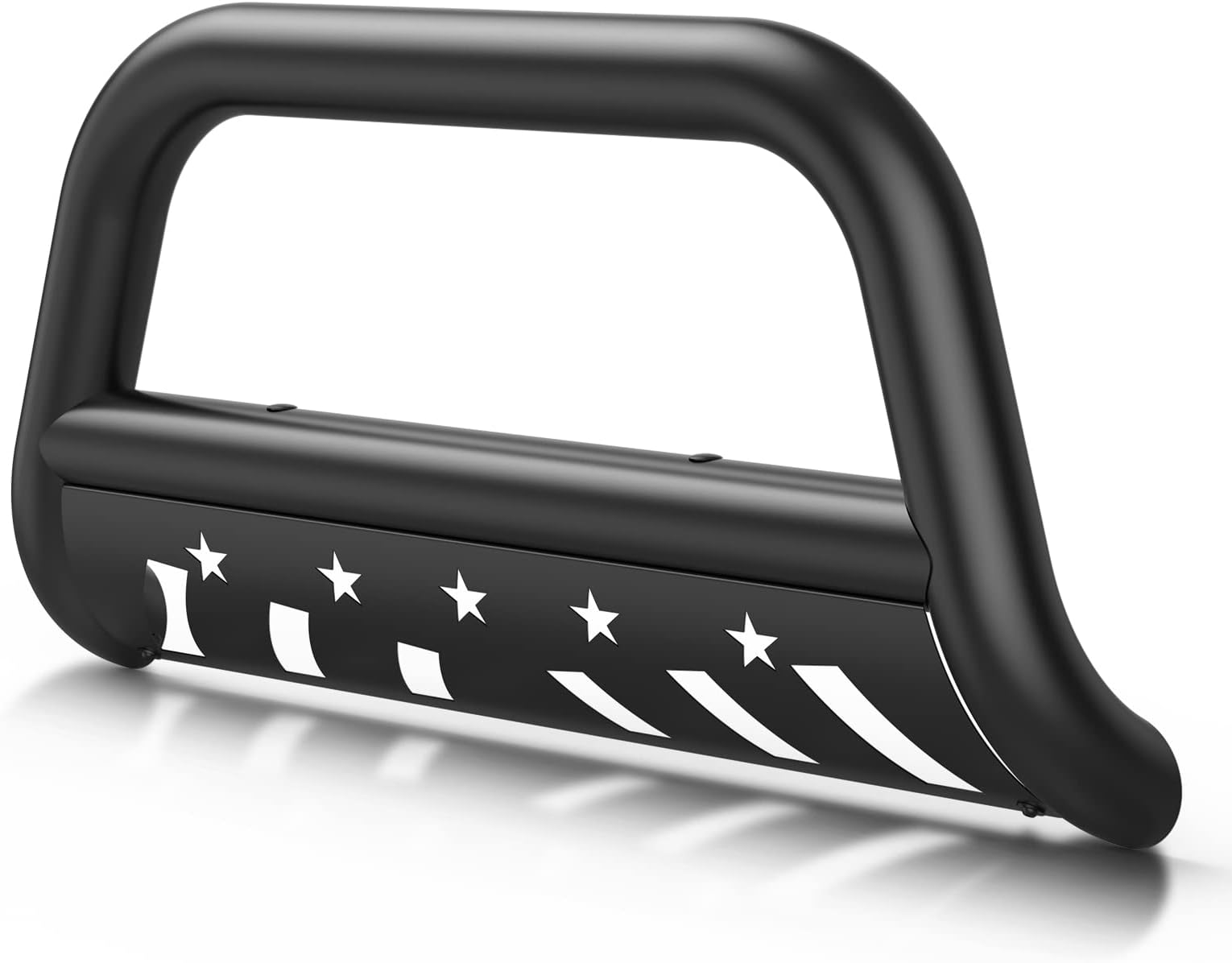 Bull Bar Front Grille Brush Push Bumper Guard with Skid Plate Compatible for 2004-2022 F-150
