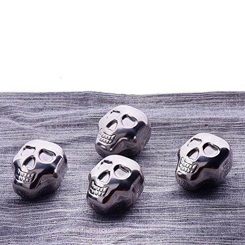 Piedras para enfriar de acero inoxidable calaveras set 4 miniatura 7