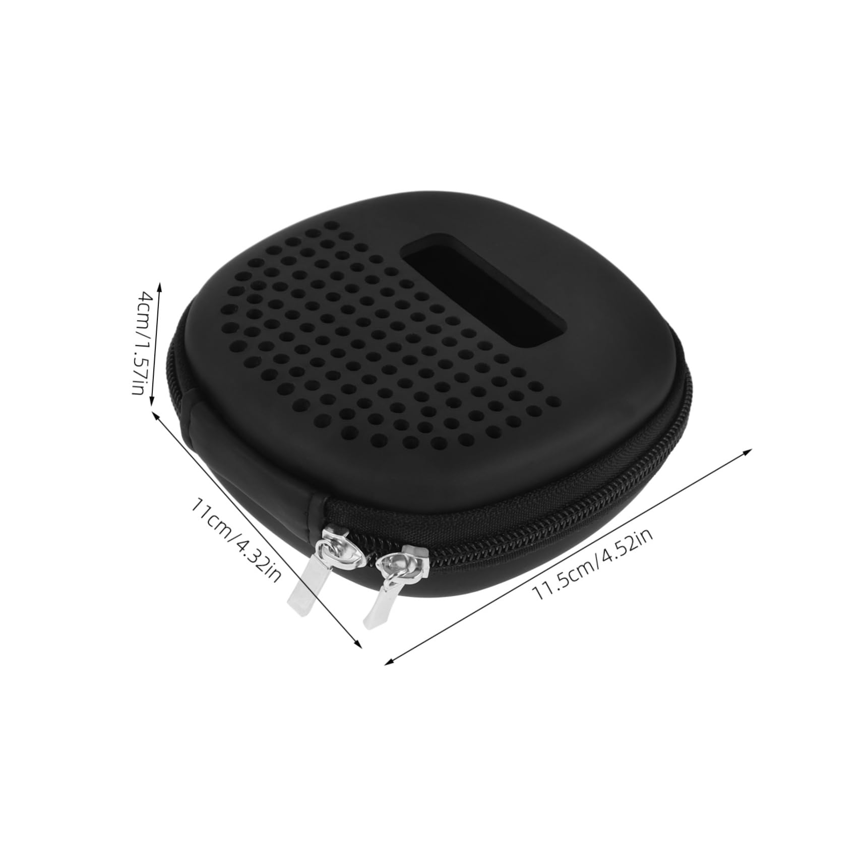 LIFKOME Audio Protective Case Speakers Protector Storage Bag Case Protective Cover Protective Case Carrier Travel Bag Black PVC