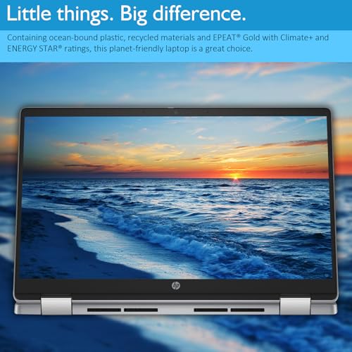 Image of HP Chromebook Plus x360 Laptop 14 inch 2 in 1 Touchscreen Business Laptop for Student Intel Core i3 N305 8GB RAM 256GB UFS Backlit KB Wi-Fi 6 Chrome OS w /Google AI