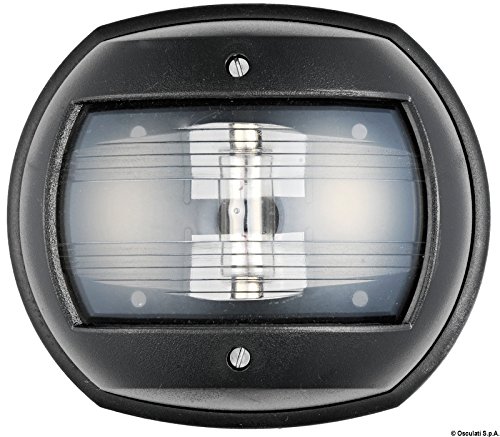 Feu de poupe blanc OSCULATI Maxi 20 noir 12V pour sécuriser la navigation