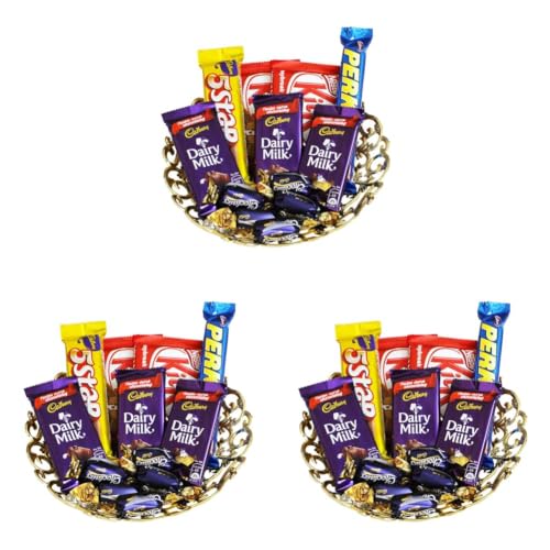 Image of SFU E Com Cadbury Chocolate Gift Combo|Gift for Holi, Rakhi, Diwali, Birthday, Anniversary, Valentine, Him, Her|Chocolate Gift|190,200 Grams (Pack of 3)