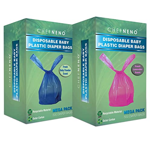 Bolsas desechables de plástico para pañales 1000 unidades miniatura 1