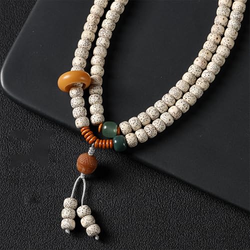 8mm 108 Mala Beads Bracelet for Men Natural Wooden/Bodhi Bead Necklace as Buddhist Meditation Prayer Beads4