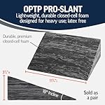 OPTP PRO-Slant – Professional Foam Incline Squat Wedge Pair and Slant Board for Squats- Workout Squat Wedges for Rehabilitation and Stretching of The Calf, Ankle and Foot - Image 2