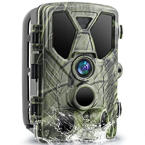 Camera de Chasse 36MP 2.7K, Caméra de Chasse Vision Nocturne Infrarouge Détecteur de Movement, Vitesse de Dclenchement 0,2s et Angle de Dtection 120°, IP66 Étanche, Pour la Surveillance de la Faune Cover
