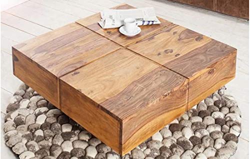 Image of Wooden Center Table for Living Room | Coffee Table for Home Wooden Coffee Table for Living Room and Office | Tea Table | Sofa Set Center Table Natural