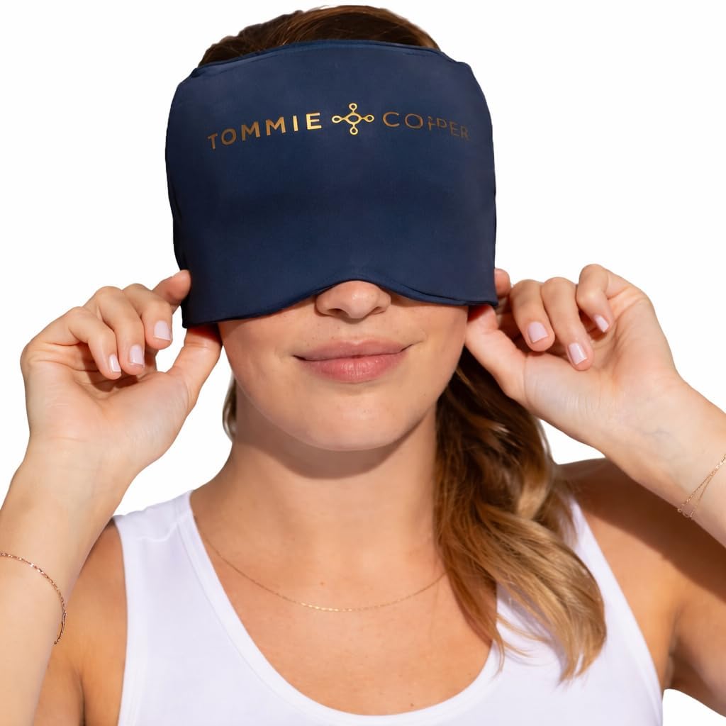 Tommie Copper BetterICE Migraine Relief Cap – Cold Compression Head Wrap, Cooling Gel Ice Hat Mask, Soft Flexible Odorless Gel for Headache, Tension, Stress & Hangover Relief,...