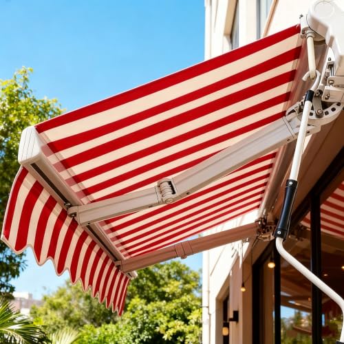Toldo de repuesto impermeable y retráctil para ventanas 4