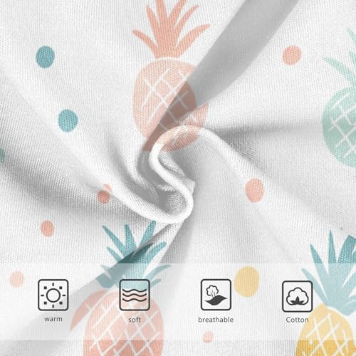 Wusikd Cute Pineapples Girls' Underwear Cotton Colors Girls Briefs Soft Toddler Underwear 2T3