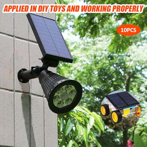 Paneles solares de 3V mini para crear luces de césped exteriores y maquetas escolares caseras 4
