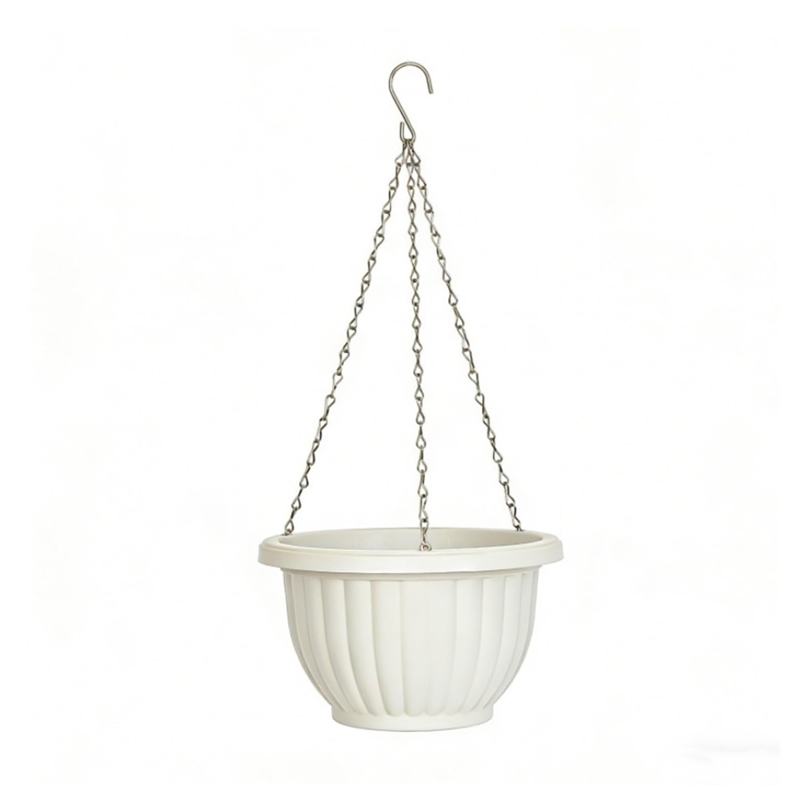 Lkvent 2pcs Hanging Plant Pots with Hooks Plastic Round plant pots