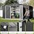 12 x 10FT Sheds & Outdoor Storage, Dark Grey Metal Waterproof Storage Shed with Door and Lock Outdoor Shed,All-Weather Shelter for Bike, Gardening Tools, Lawn Mowers