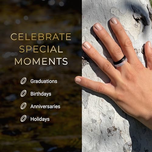 Stone Ring Collection, Stacking Rings for Women & Men, Minimalist Natural Stone Bands, Size 4-154