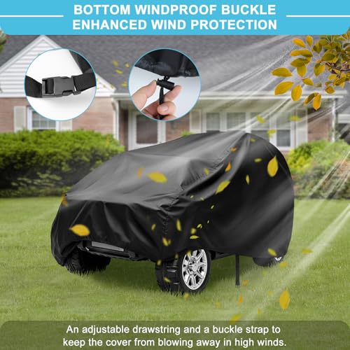 Image of Kids Ride-On Toy Car Cover, Outdoor Wrapper Resistant Protection for Electric Battery Powered Children Wheels Toy Vehicles - Universal Fit, Water Resistant (Pack of 2)