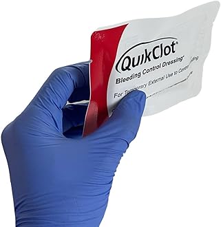 Lightning X Products QuikClot® Clotting Gauze | Bleeding Hemmorhage Control Dressing 3" 48" (4ft) by Telefle | Public Access Hemostatic