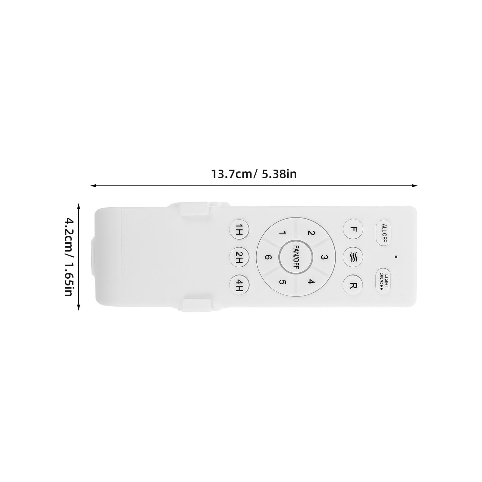 Garneck Control Remoto Universal para Ventilador de Techo con Luz, Control de Velocidad de 6 Velocidades Y Temporizador de 1/2/4 Horas, Compatible con Receptor de 433 Mhz para Sala de Estar Y
