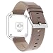 Henoda 23mm Genuine Leather Bands Bracelet for Fitbit Blaze (Oxford Tan , S/P Size)