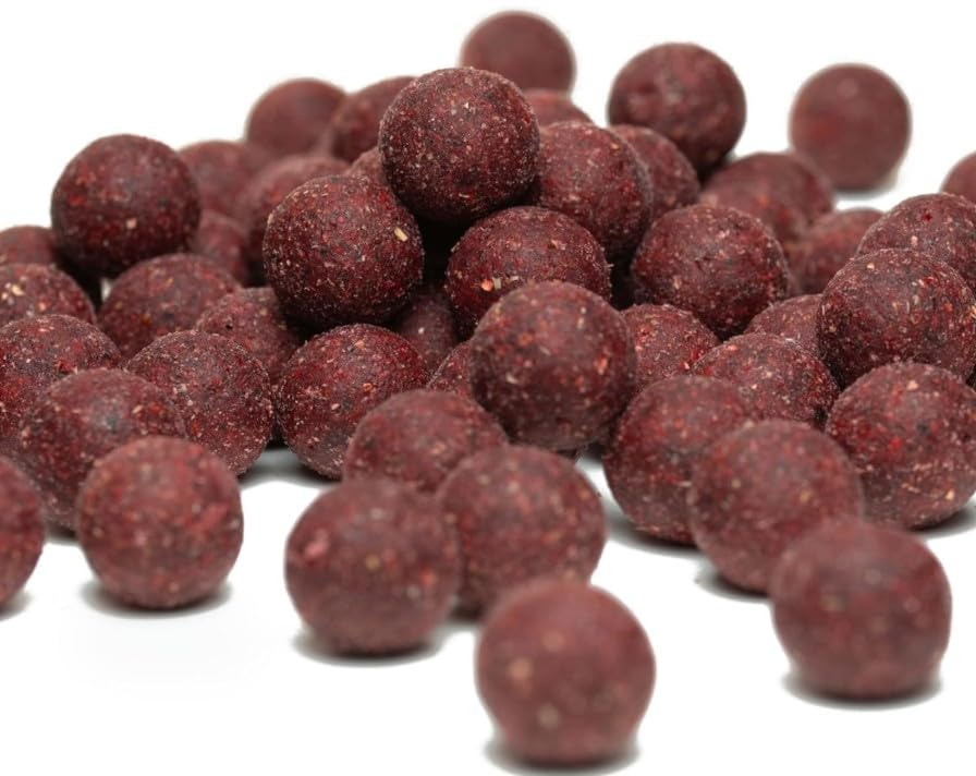 Futterboilies Robin Red/Knoblauch - 10 kg - 16 mm - Karpfenköder zum Angeln, Futterboilies zum Anfüttern von Karpfen, Carp Baits, Angelfutter mit Lockstoff