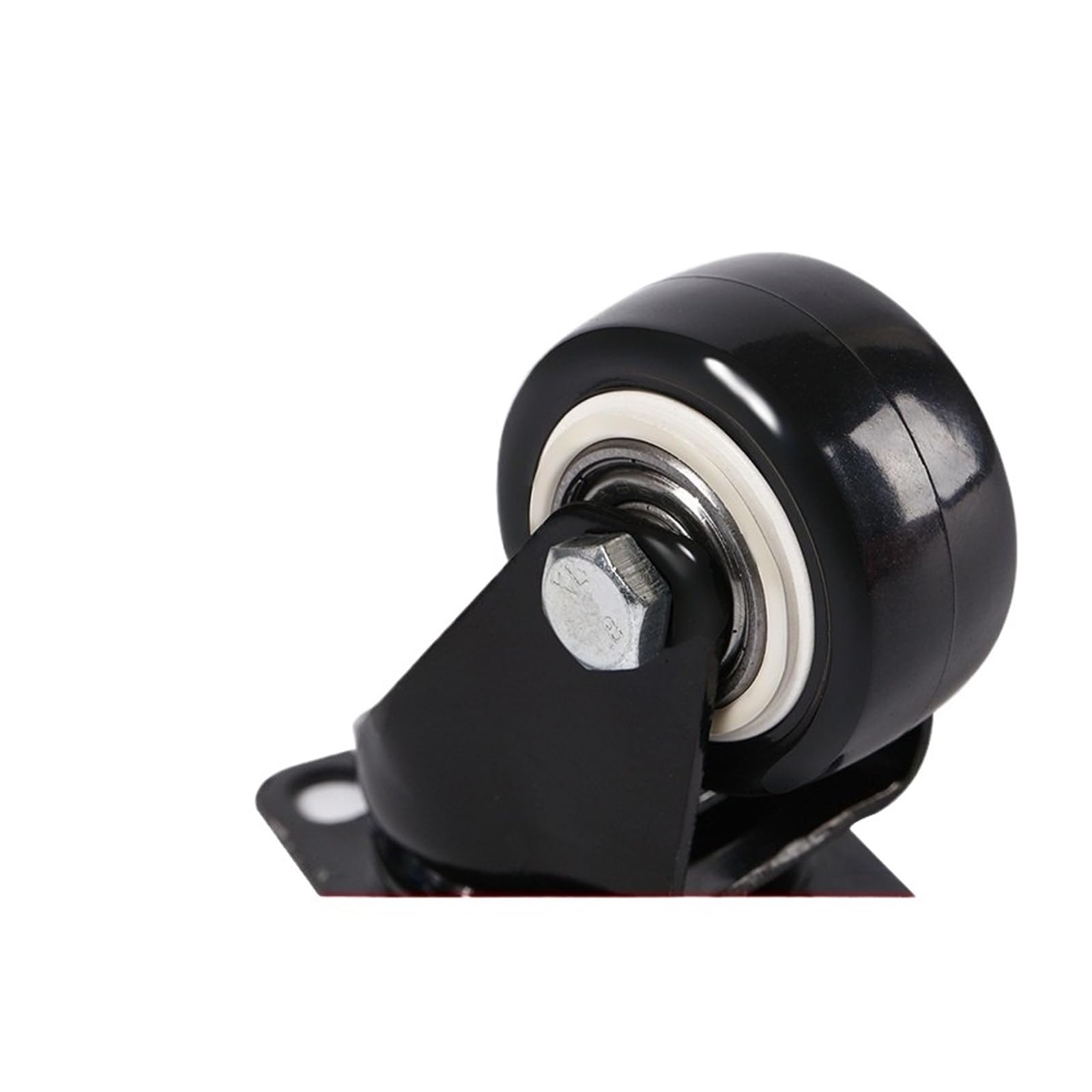 4 Stück Möbelrollen aus weichem Gummi, Universalrad | Schwenkrolle for Plattformwagenzubehör(2 swivel 2 brake-M,2 inch)