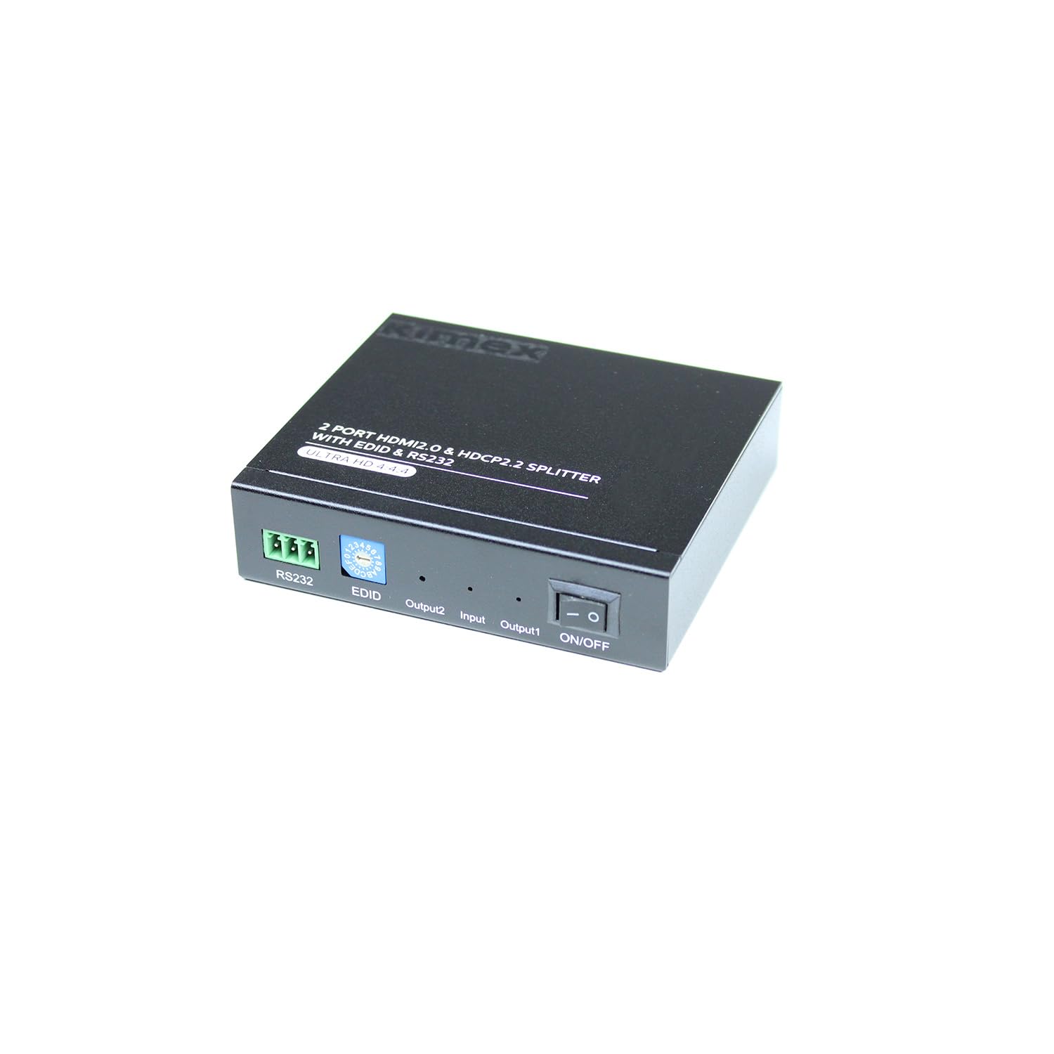 KIMEX Splitter HDMI2.0 & HDCP2.2 1 entrée-2 Sorties EDID RS232 4K60Hz