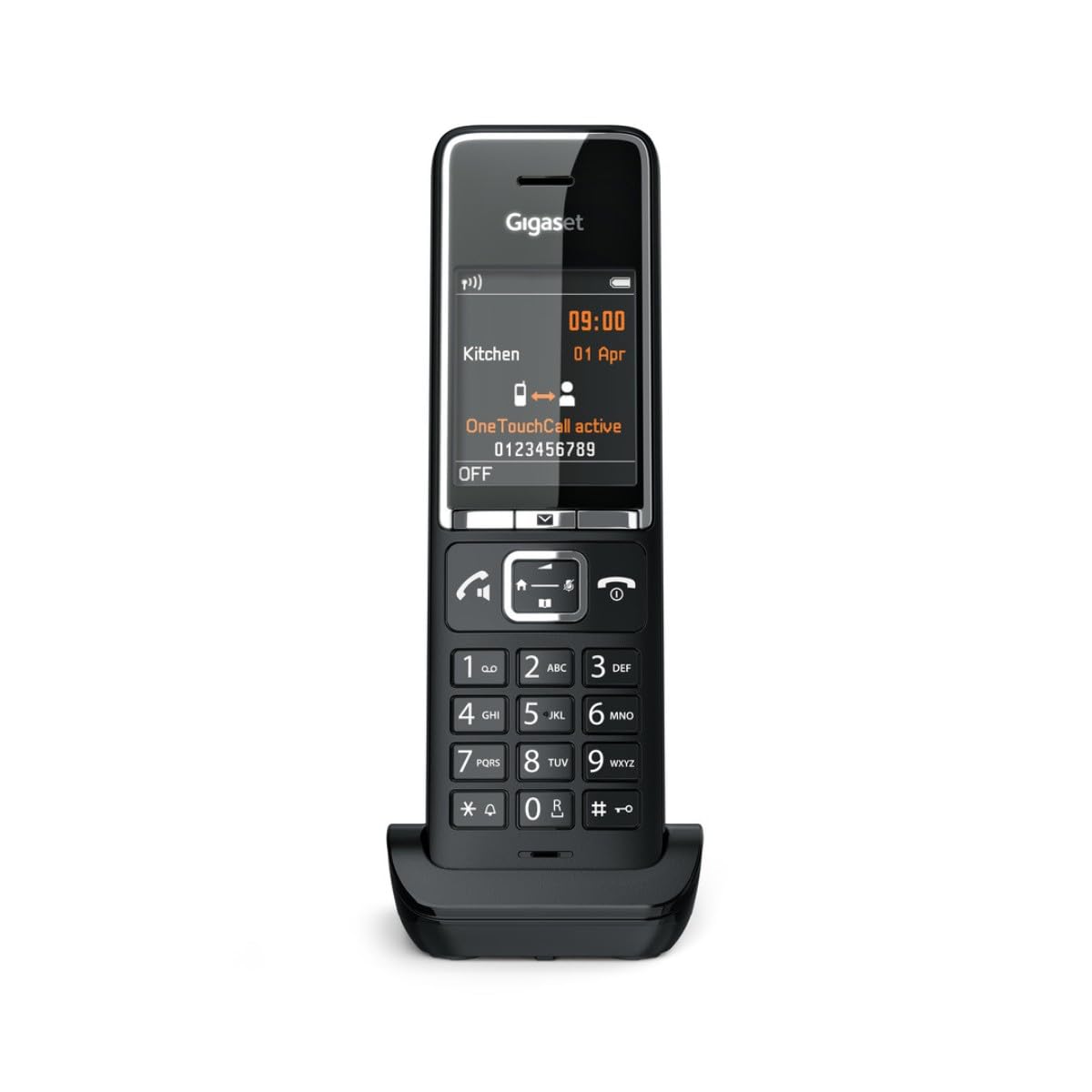 Gigaset Cordless Telephone Comfort 550hx, 4 hours talk time, 2 way conference call, Digital answering system, 2 aaa batteries, Single-Line Operation, Caller ID, 2 year warranty